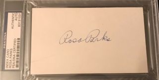 Very Rare Rosa Parks Signed Auto Autograph Index Card Psa/dna