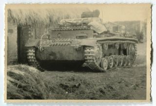 German Wwii Archive Photo: Panzer Iii Tank