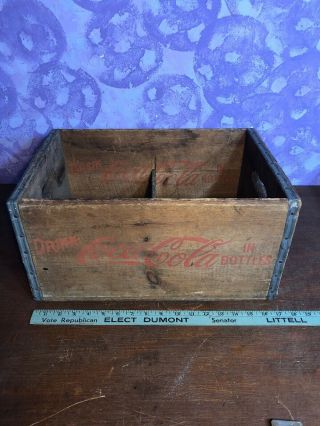 Rare Vintage Coca - Cola Coke Wood Wooden Case / Crate / Box