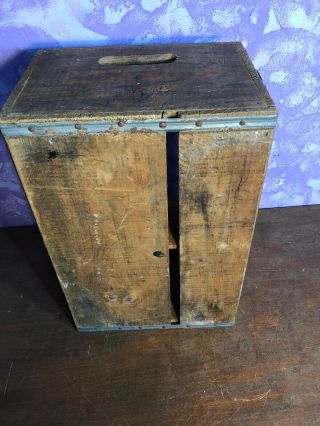 Rare Vintage COCA - COLA COKE Wood Wooden Case / Crate / Box 7