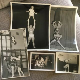 5 Feats Of Strength Handbalancing Vintage Photos O 