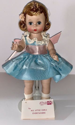 Vintage Madame Alexander Kin’s WENDY DOLL in Taffeta Blue Dress BKW Orig.  BOX 5