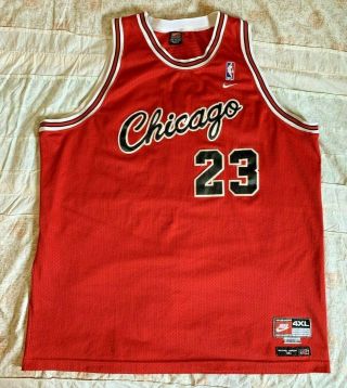 Vintage Michael Jordan Chicago Bulls Jersey Nike 1984 Flight 8403 Sz 4xl Retro