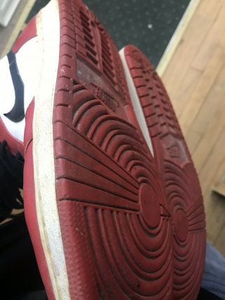 Vintage Air Jordon Red Nikes basketball shoes size 12 7