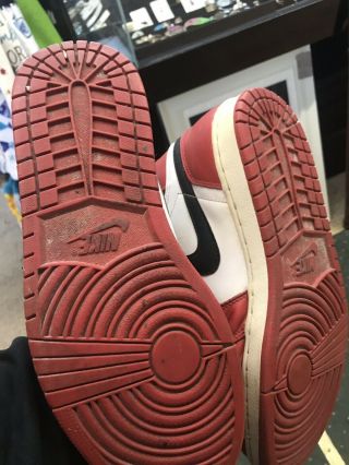 Vintage Air Jordon Red Nikes basketball shoes size 12 8