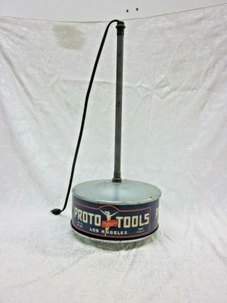 Ultra Rare 1940s Proto Tools Flying Lady Store Display Advertising Lamp