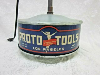 ULTRA RARE 1940s Proto Tools Flying Lady store display advertising lamp 2
