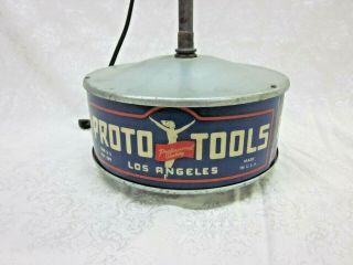 ULTRA RARE 1940s Proto Tools Flying Lady store display advertising lamp 4