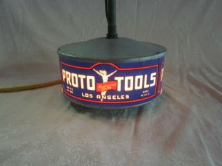 ULTRA RARE 1940s Proto Tools Flying Lady store display advertising lamp 6