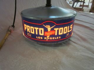 ULTRA RARE 1940s Proto Tools Flying Lady store display advertising lamp 7