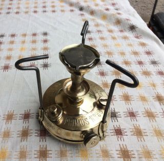 Vintage Brass Camp Stove Primus No 96 Made In Sweden N - 1924