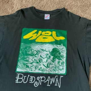 Og 1990s Vintage Wool Budspawn Shirt Xl Grunge Nirvana Chain Of Strength