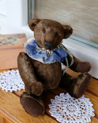 Ooak Artist Vintage Teddy Bear Antique Plush Stuffed Classic 9 In