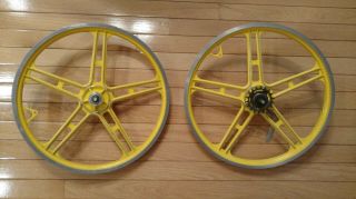 NOS Vintage Old School BMX Bicycle Lester Mag Wheels for Mongoose Schwinn Mags 7