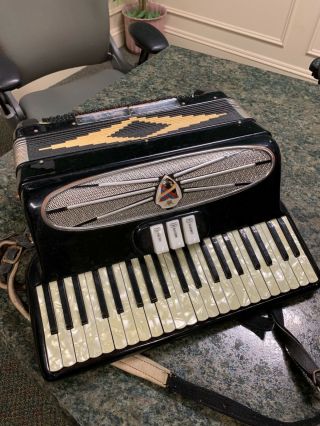 Vintage Accordion Made In Italy With Case