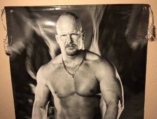 Rare Vintage Stone Cold Steve Austin Door Wall Vinyl Banner Poster 1998 WWF 2