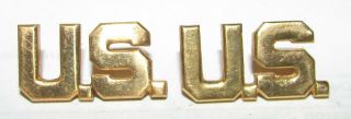 Ww2 Officer Us Pin United States Army Military Collar Insignia Pins,