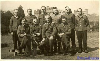 Port.  Photo: Caged Outdoor Pic Group Of Wehrmacht Officer Pow 