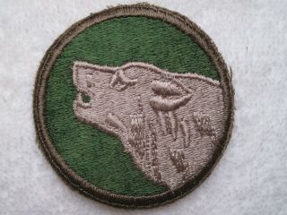 Us Army Wwii 104th " Timberwolf " Infantry Division Authentic & Patch