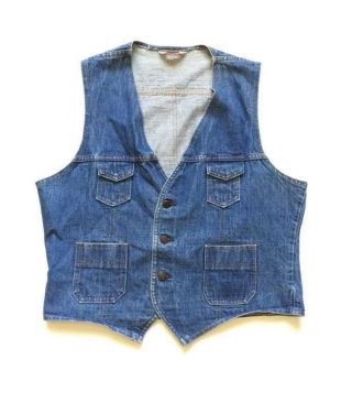 True Vintage Levi’s Jean Denim Light Vest Size Large Unisex G3