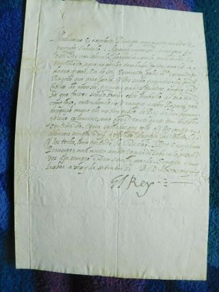 Henry The Chaste - King Of Portugal - Rare Signed Document 1578