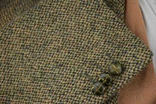 Vtg Harris Tweed ALEXANDRE Tailored Country Hacking Jacket 44 