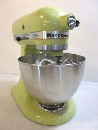 Vintage Kitchenaid Mixer Pale Yellow Solid State Speed Control Hobart Plug In