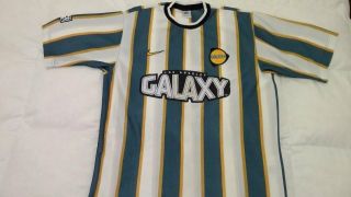 1997 - 1998 La Galaxy Soccer Jersey Mls Vintage 90s Nike Los Angeles Large Rare