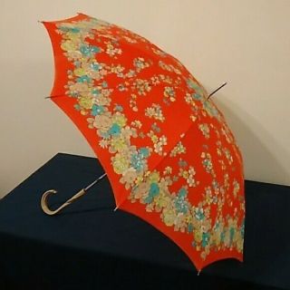 Vintage Floral Parasol Sun Blocking Womens Umbrella