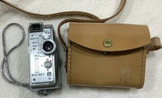 Bolsey 8 Vintage Miniature 8mm Camera With Case 3