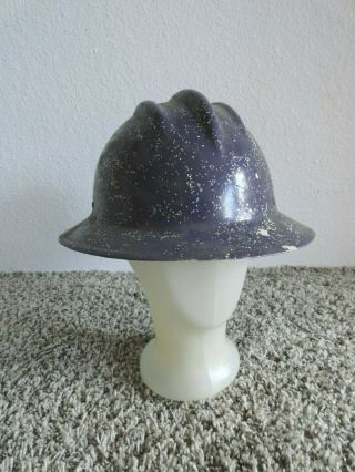 Vtg Bullard Fiberglass Hard Boiled Hard Hat & Suspension Usa Painted