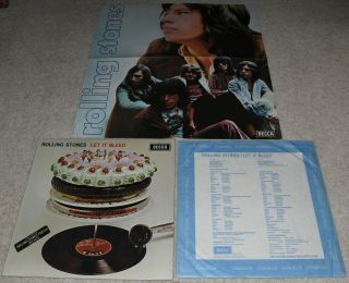 THE ROLLING STONES Let It Bleed RARE COMPLETE EARLY BOXED 1969 UK STEREO EX,  LP 4