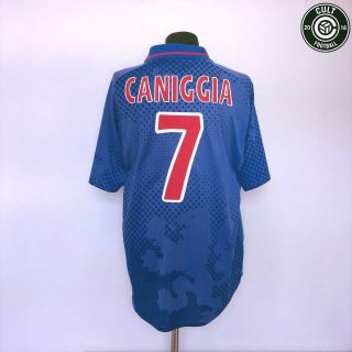 Caniggia 7 Rangers Vintage Nike Home Football Shirt 2002/03 (xl) Boca Juniors