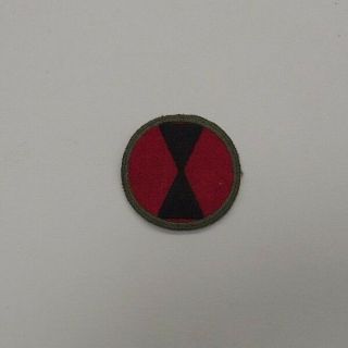 Ww 2 7th Infantry Division Od Border Patch