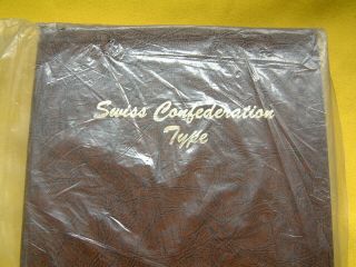 Rare N.  O.  S.  Dansco 7500 Swiss Confederation Type Album.  Long Out Of Print