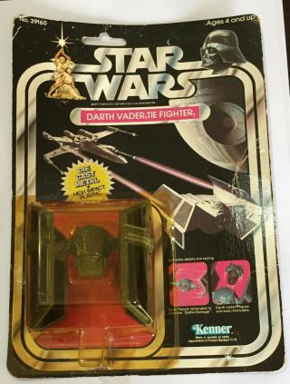 Star Wars Vintage Darth Vader Tie Fighter Die Cast Series 1 Moc Kenner 1978