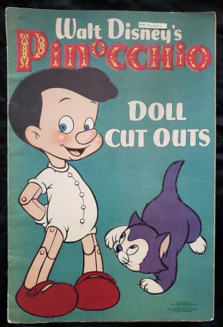 Disney Pinocchio Paper Doll Uncut - Walt Disney & Whitman Pub Co 1939