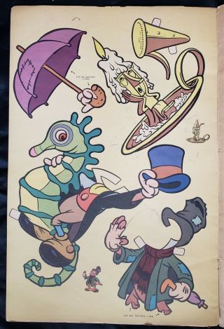Disney Pinocchio Paper Doll Uncut - Walt Disney & Whitman Pub Co 1939 4