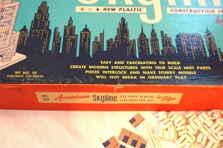 Vintage 1950s 60s Elgo AMERICAN SKYLINE Plastic Construction Set 93 2