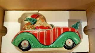 Vaillancourt Folk Art Santa In Car Racer 2007 18th Annual Starlight Rare/mint