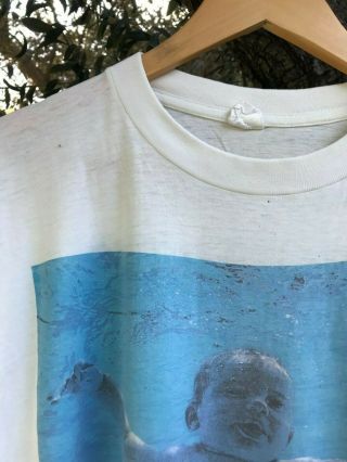 Vintage Nirvana Nevermind T - shirt,  Kurt Cobain My Bloody Valentine,  Size XL 4