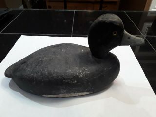 Vintage Wooden Duck Decoy With Swing Weight.  Collectible.  Hunting.  Antiques