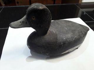 Vintage Wooden Duck Decoy with Swing Weight.  Collectible.  Hunting.  Antiques 2