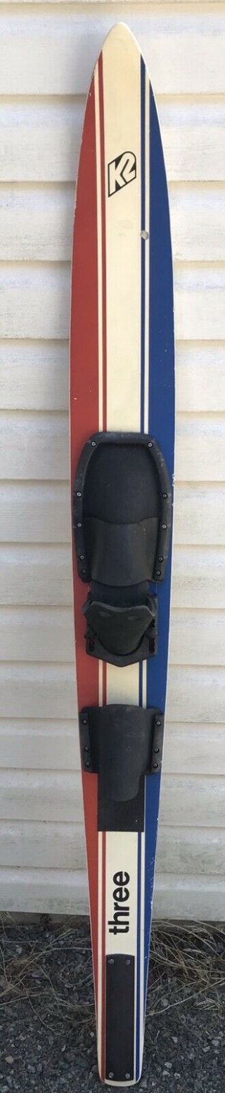 Rare Vintage K2 Slalom Ski Water 64.  5 " 1970 