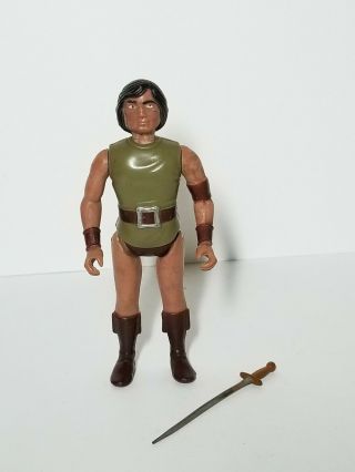 Vintage 1979 Knickerbocker Lord Of The Rings Aragorn Action Figure With Sword