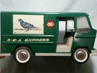 Vintage Buddy L Rea Express Delivery Van Railway Express Agency Metal Toy Truck