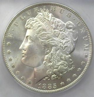 1885 - O Morgan Silver Dollar Icg Ms67 Rare This Blast White Lists For $1350