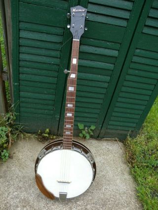 Mayfair 5 String Banjo Vintage Musical Instrument Country Bluegrass Music