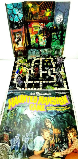 Vintage 1975 Disney Haunted Mansion Board Game 8333 Lakeside Games Usa