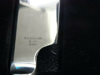 Rare Vintage Ralph Lauren EQUESTRIAN BRAID 2 Piece Carving Set 3